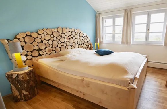 Biohotel Lindengut BaumArt Zimmer in Türkis